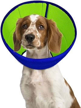 Medium Soft Dog Cone Collar After Surgery   Adjustable Mesh Recovery E-Collar for Wound Protection, Comfortable & Lightweight for Medium Dogs