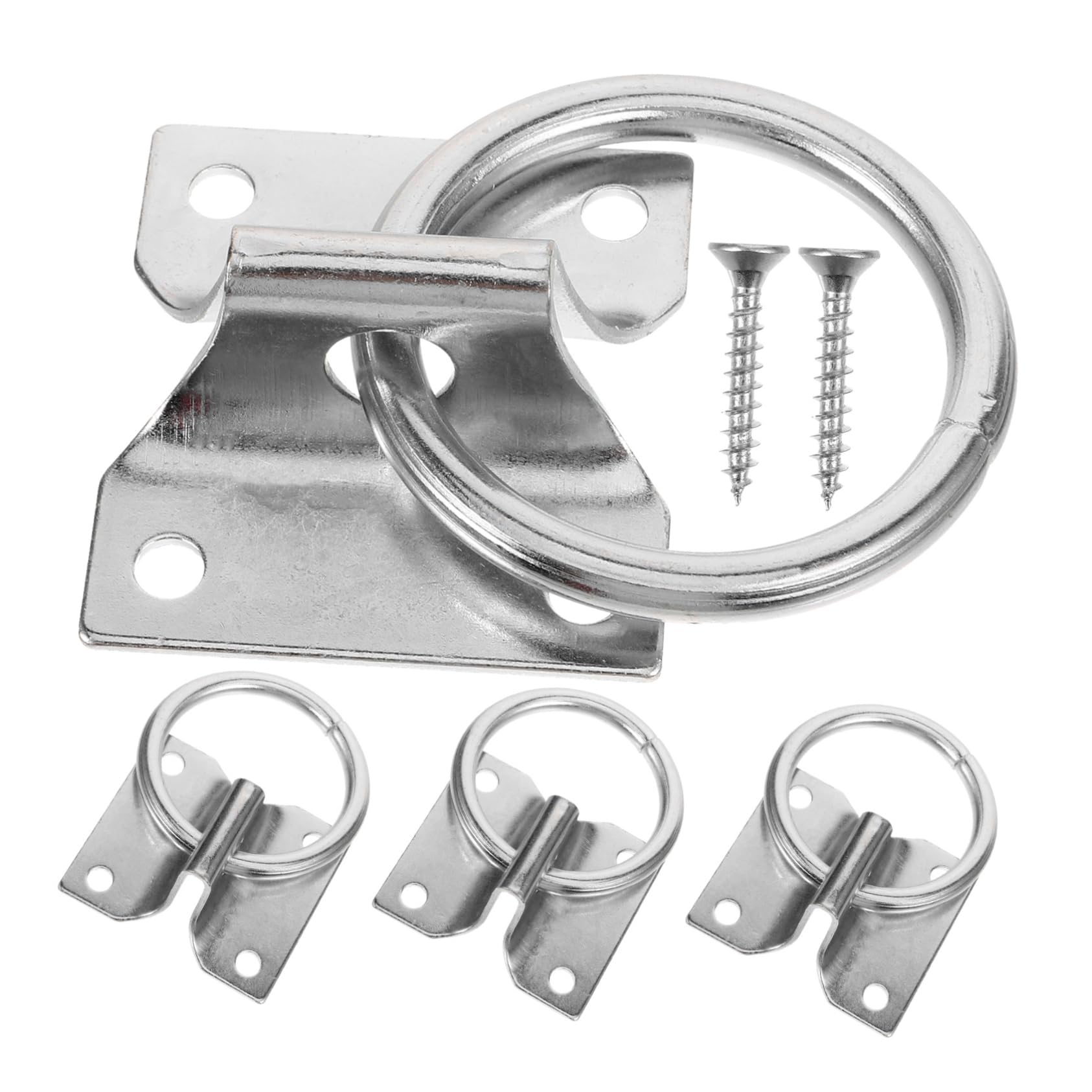 GALPADA Horse Tie Ring 4 Pcs Anti-wear Quick Install Practical Horse Tie Hardware