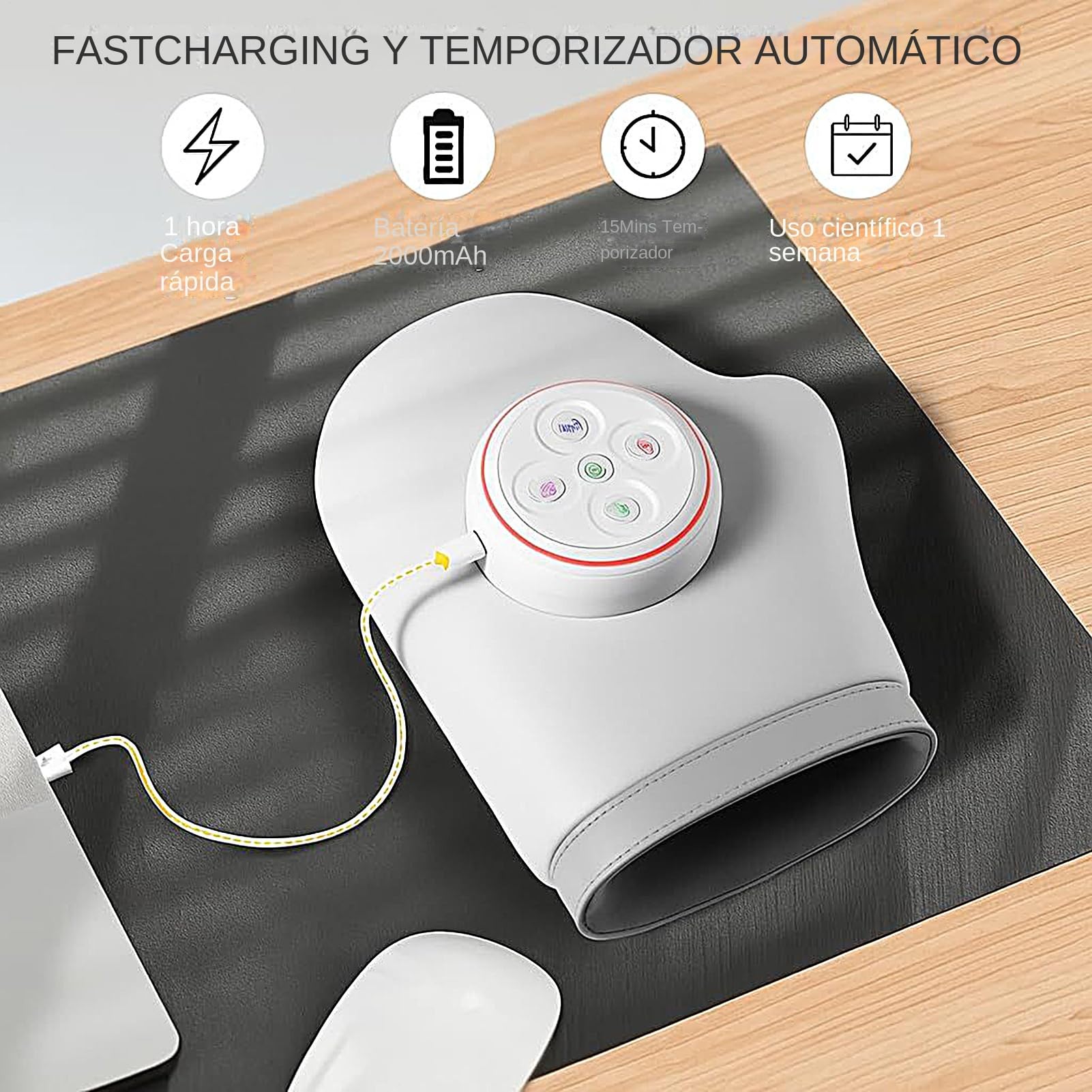 Masajeador de Manos con Calor y Compresión Máquina de Masaje Portátil y