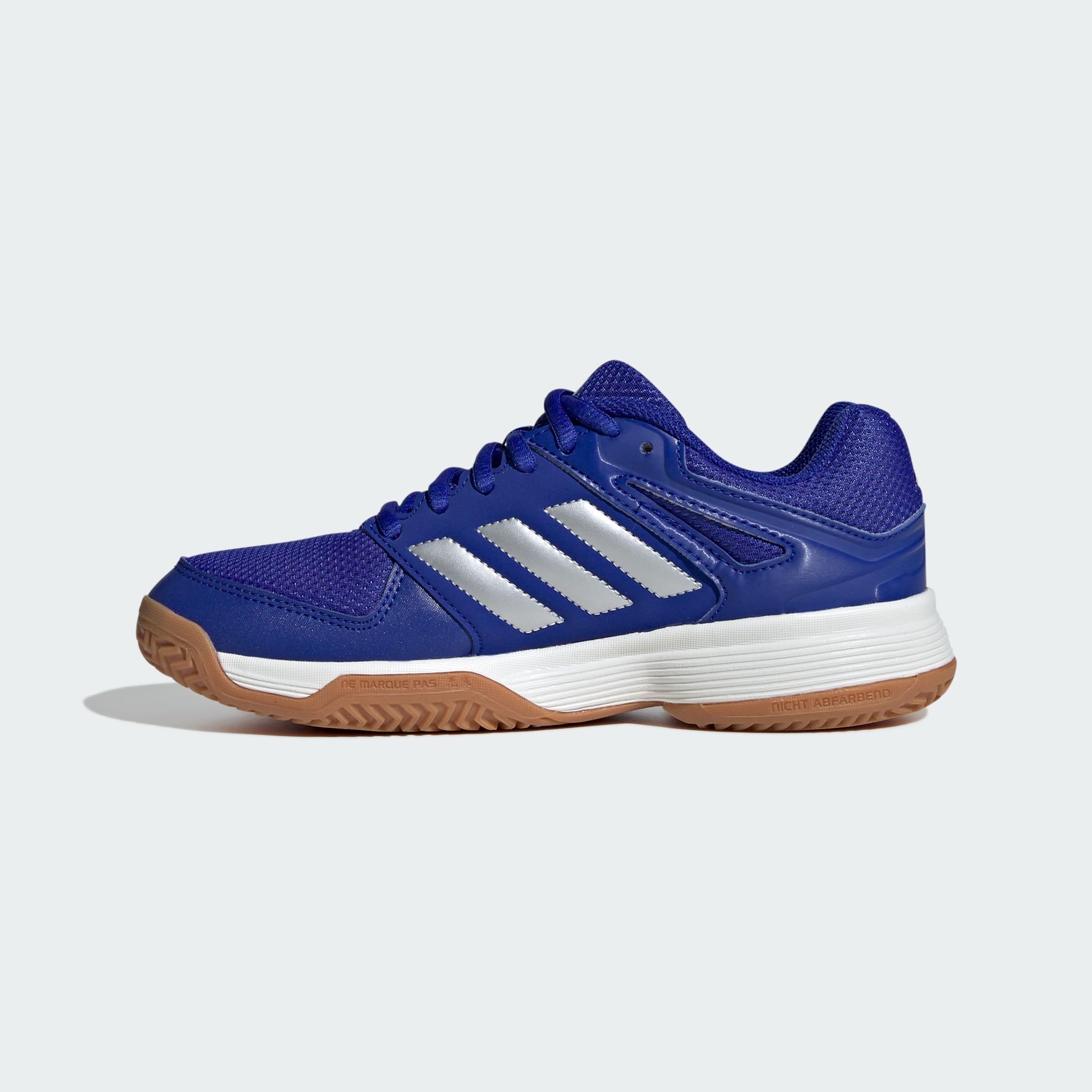 adidas Unisex niños Speedcourt Indoor Kids Shoes, Lucid Blue/Silver Metallic/Gum, 34 EU