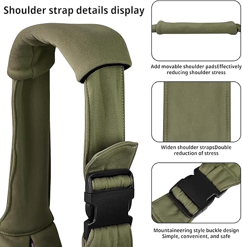 Miniatura 7 de CUBY Transportador para perros y gatos  Bolsa reversible de papoose para mascotas manos libres  Bolsa suave y diseño de bolsa  Adecuado para