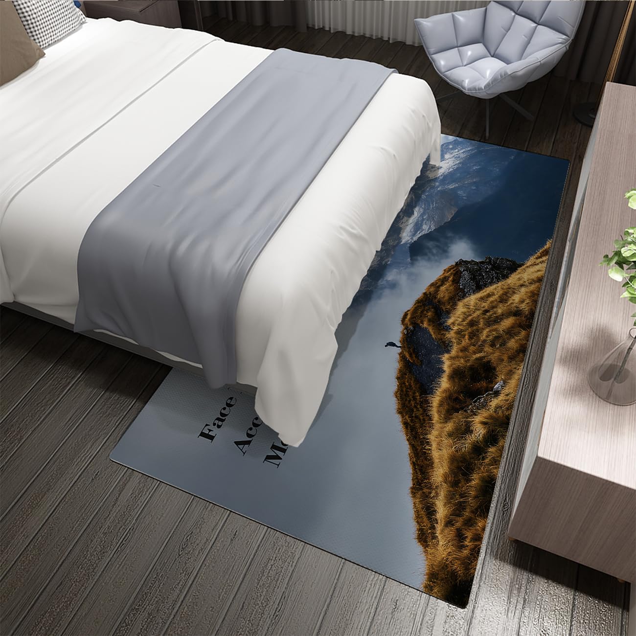 Styl przygody na świeżym powietrzu 160x200cm dywaniki motywacyjne cytaty krajobraz górski dywan przytulny niski włos do salonu sypialni siłowni