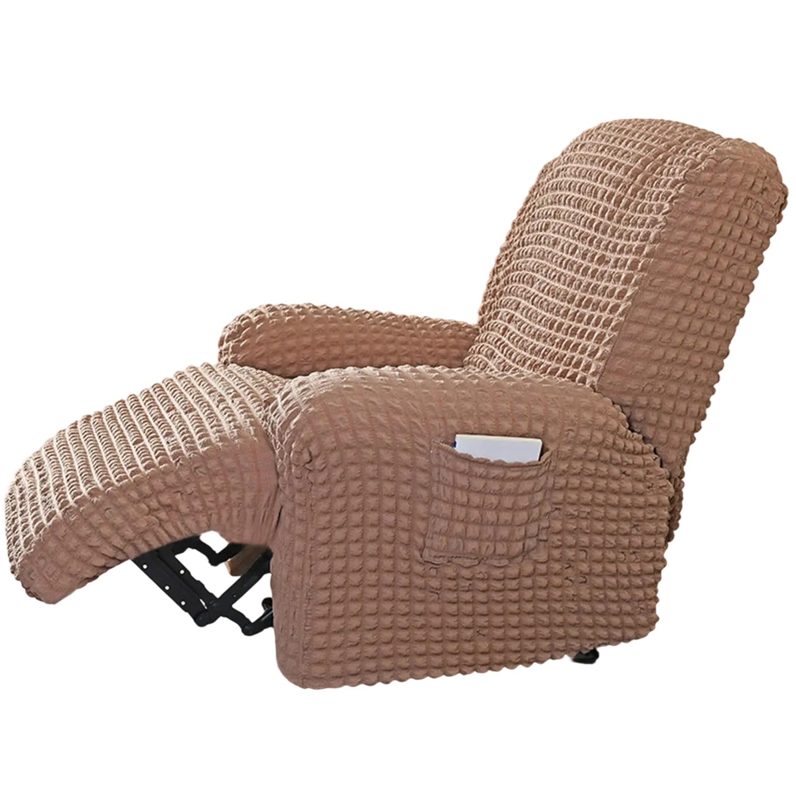 Housses de fauteuil élégantes en tissu doux au toucher et grilles à bulles