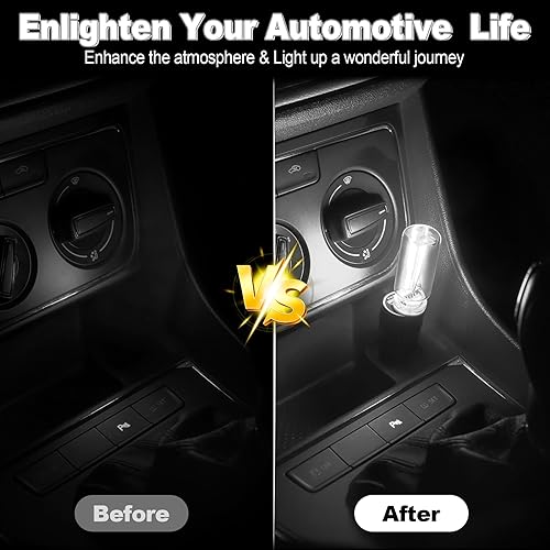 Miniatura 2 de SINGARO 2 luces USB para automóvil, lámpara retro para decoración de atmósfera automotriz, luces de ajuste táctil interior del automóvil, mini