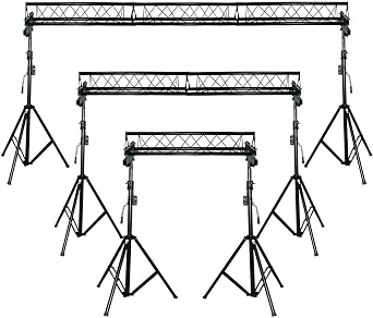 15 Wide Crank Triangular Trussing Mobile DJ Lighting Truss System Triangle 10" Diameter Trussing Instead of 6" Like Other Brands