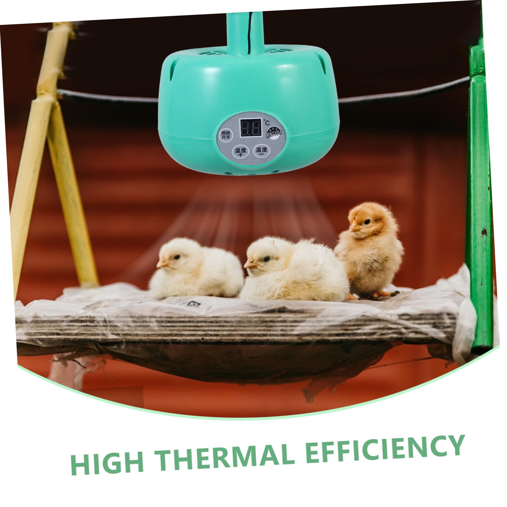 Lampada Riscaldante per Rettili e Roditori Controllo Temperatura, Alta Efficienza Termica, Materiale Plastico e Metallo, Sicura e Durevole per Allevamento