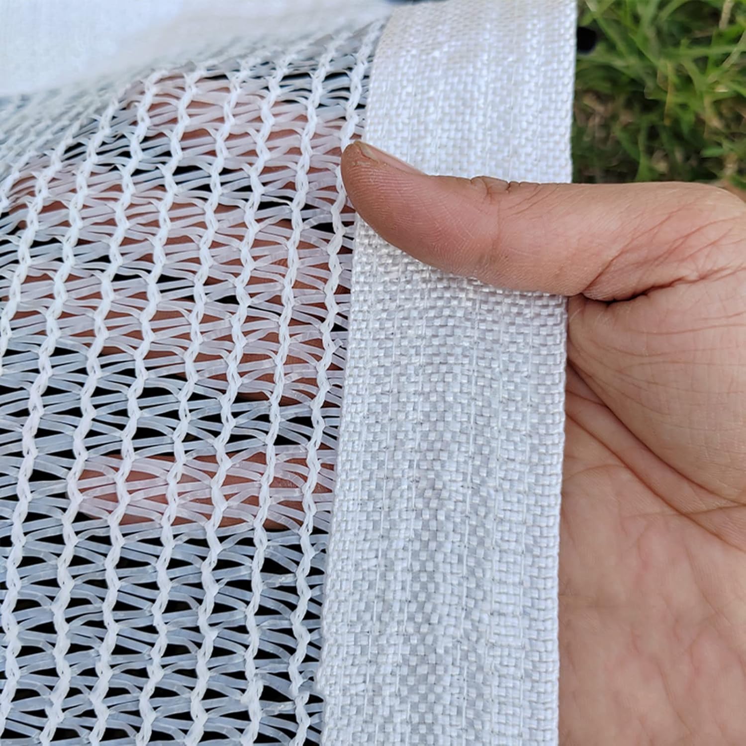 Sunblock Shade Net,50% Sunblock Shade Cloth,4-Pin Shading Net Greenhouse with Grommets,Shade Cloth,UV Resistant Mesh,Plants Cover Fabric,for Flowers,Plants,Patio Lawn,White,4 * 4m/13.1 * 13.1ft