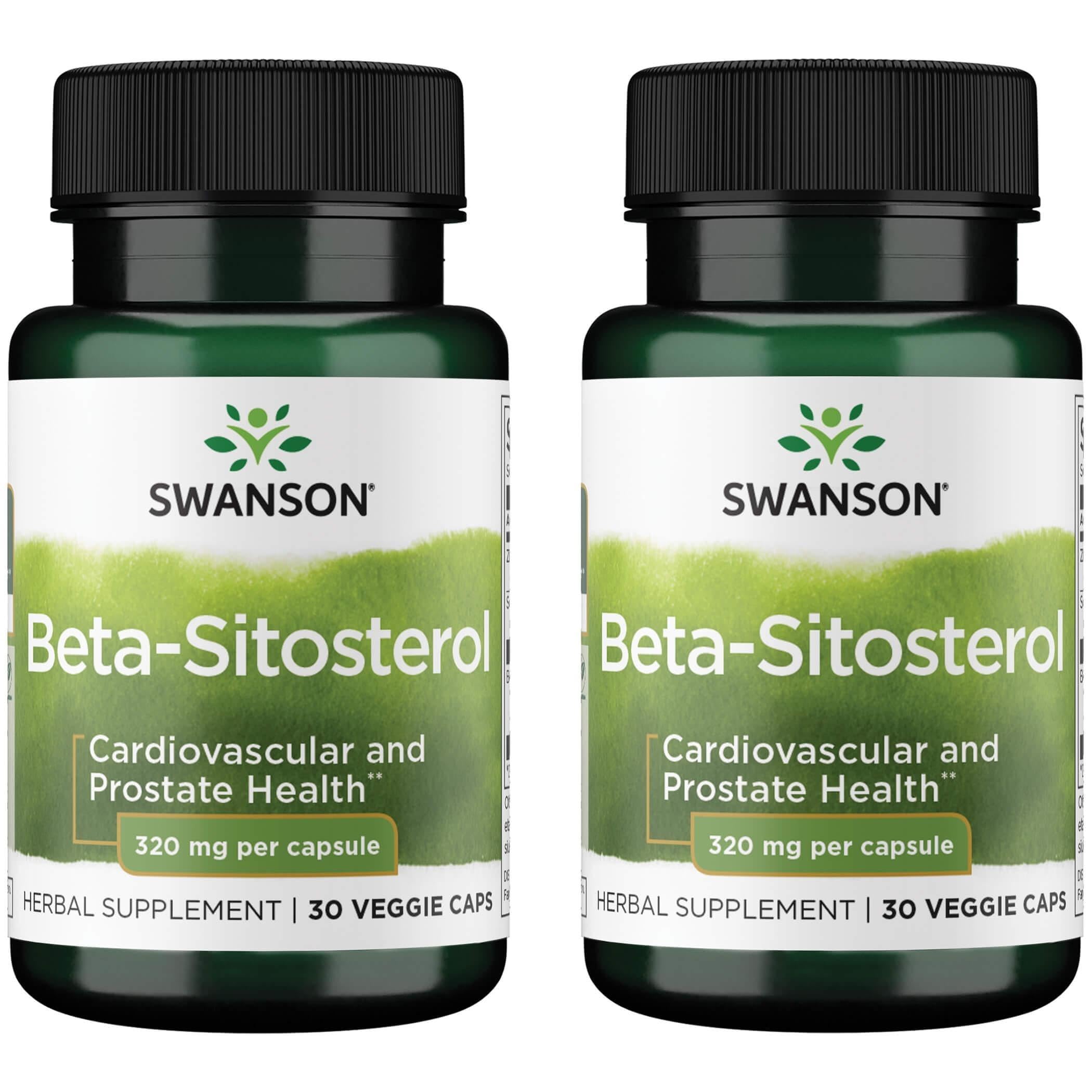 Swanson Ultra High Potency Beta-Sitosterol 30 Veg Capsules - (2 Pack)