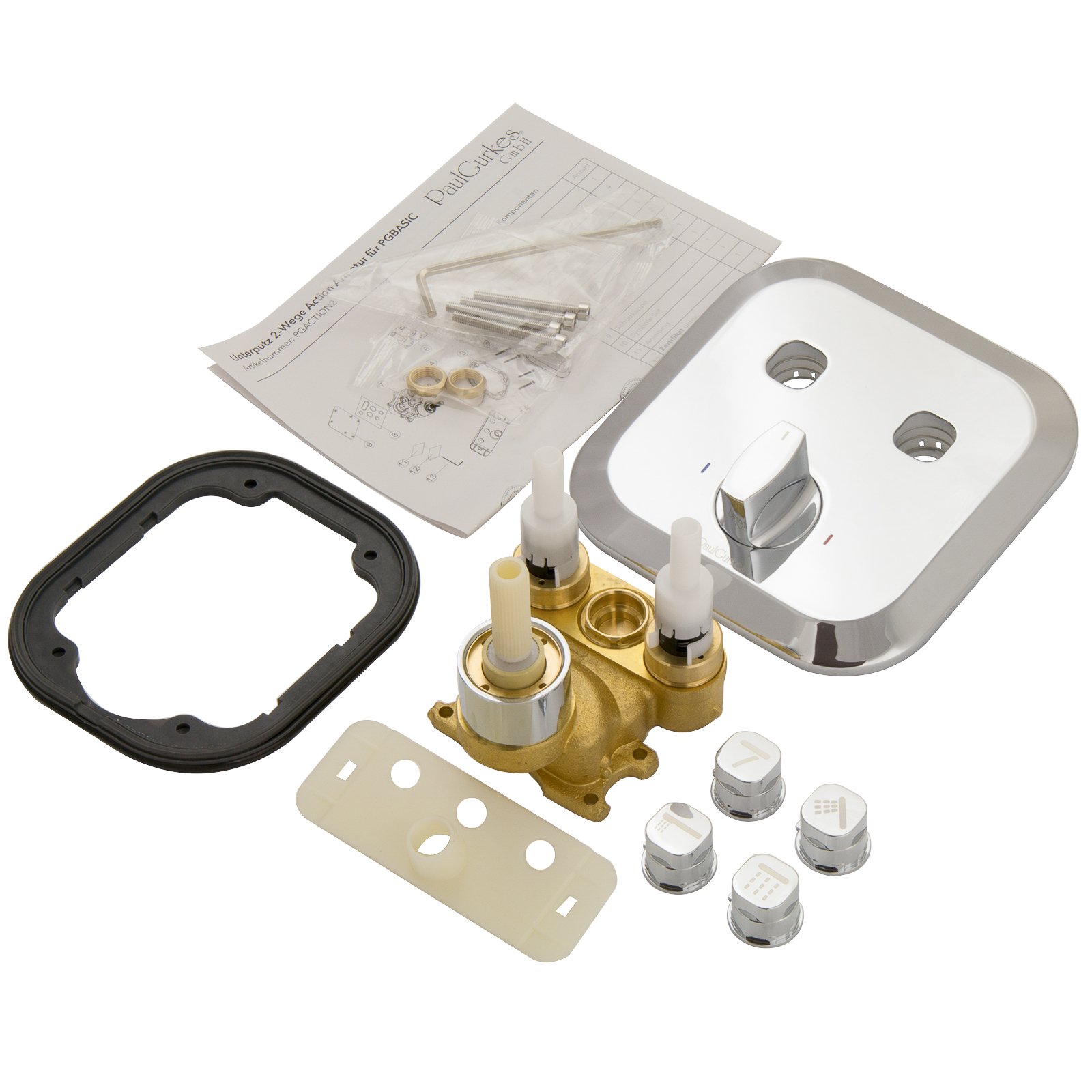 Deszczownica podtynkowa Shower Action Select prysznic system prysznicowy zestaw 30 cm ramię ścienne mocowanie ścienne stal szlachetna słuchawka prysznicowa deszczownica słuchawka prysznicowa montaż podtynkowy uchwyt uniwersalny łuk przyłączeniowy ścienny
