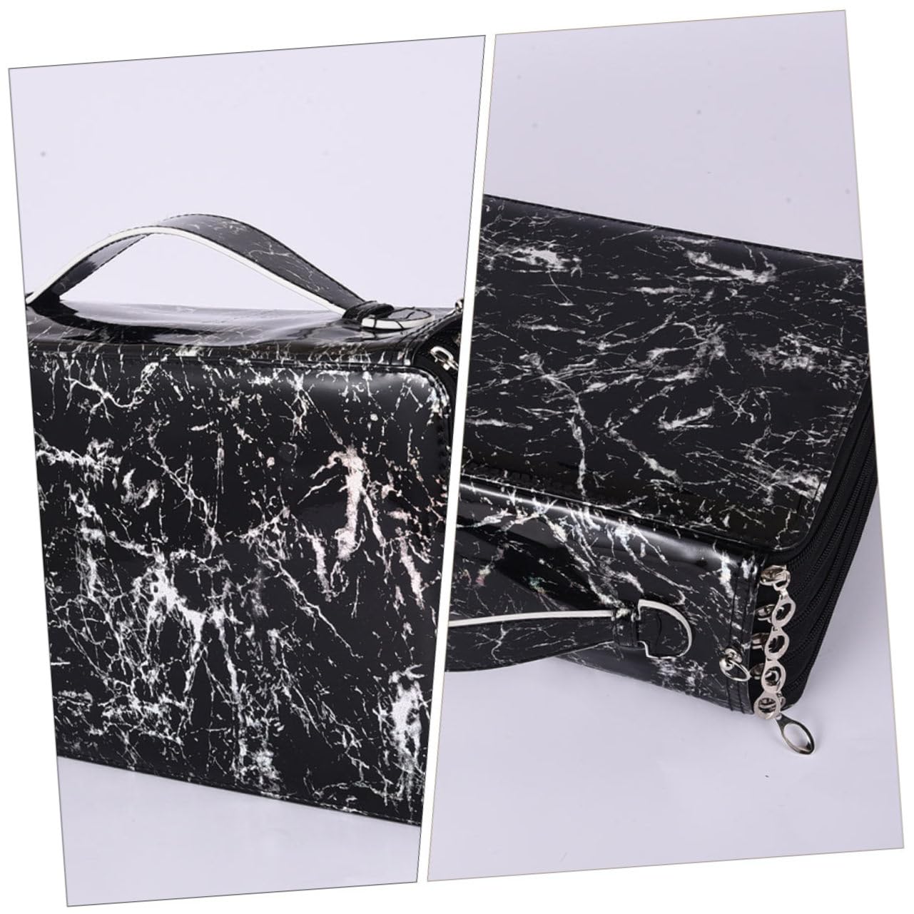 STOBOK Borsa Portamatite Multiuso Con Maniglia Astuccio Capacità Per Cancelleria e Matite Da Disegno Pratico e Leggero Per Scuola e Ufficio Scomparti