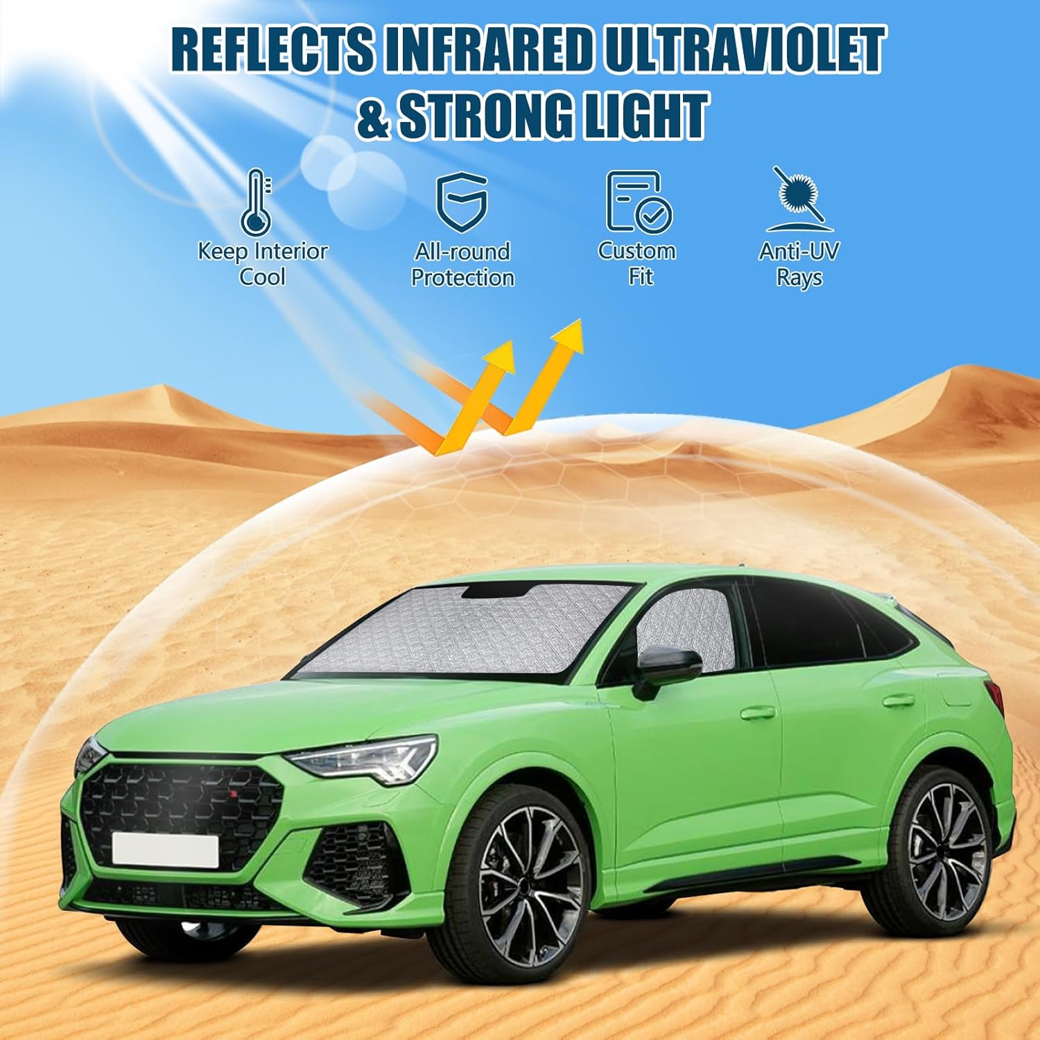 Detaily slnečnej clony a kvalita materiálu