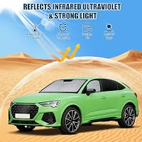 kswiown Audi Q3 F3 napellenző szett 3 részes, összecsukható hővédelem tárolóval 2