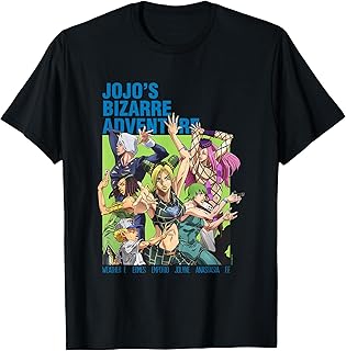 Part 6 Stone Ocean Group Pose Anime T-Shirt