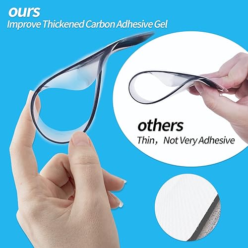 Vista 22 de TENS - Almohadillas de repuesto para unidad, 8 almohadillas de electrodo autoadhesivas reutilizables gruesas de primera calidad para estimulador