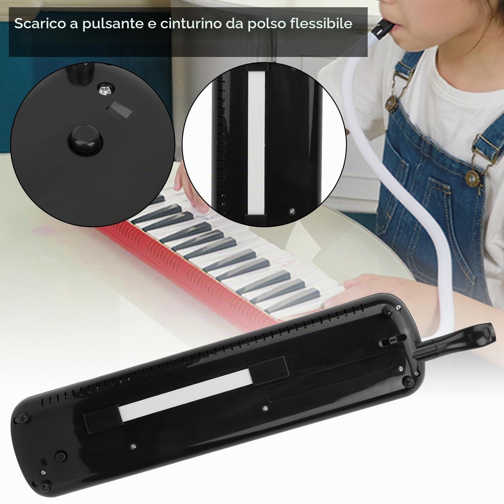 Melodica 32 Tasti Tastiera per Pianoforte Ad Aria forte Ad Aria melodica 32 tasti forte Ad Aria forte Ad Aria, Strumento Musicale per Pianoforte Ad Aria con Melodicas