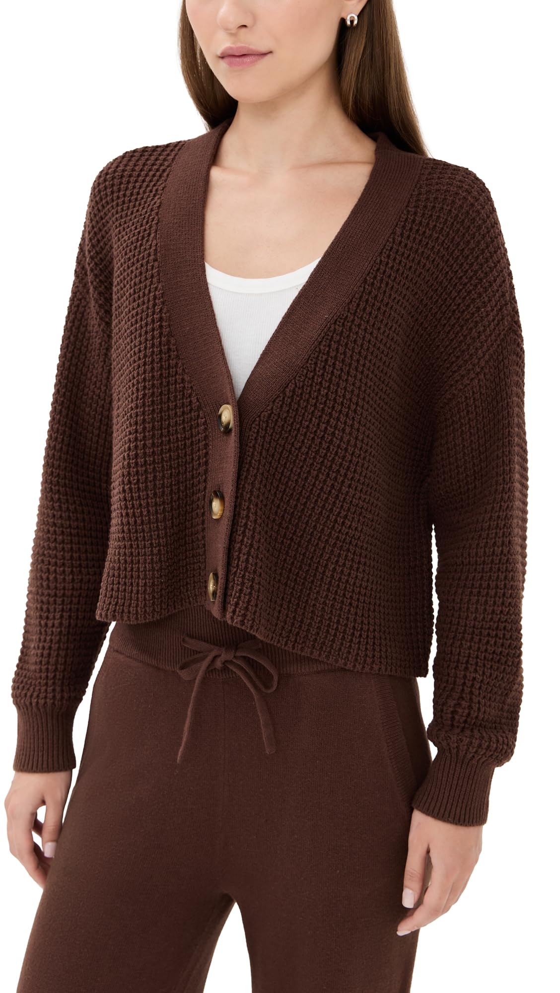 Eberjey Womens The Cropped Cardigan