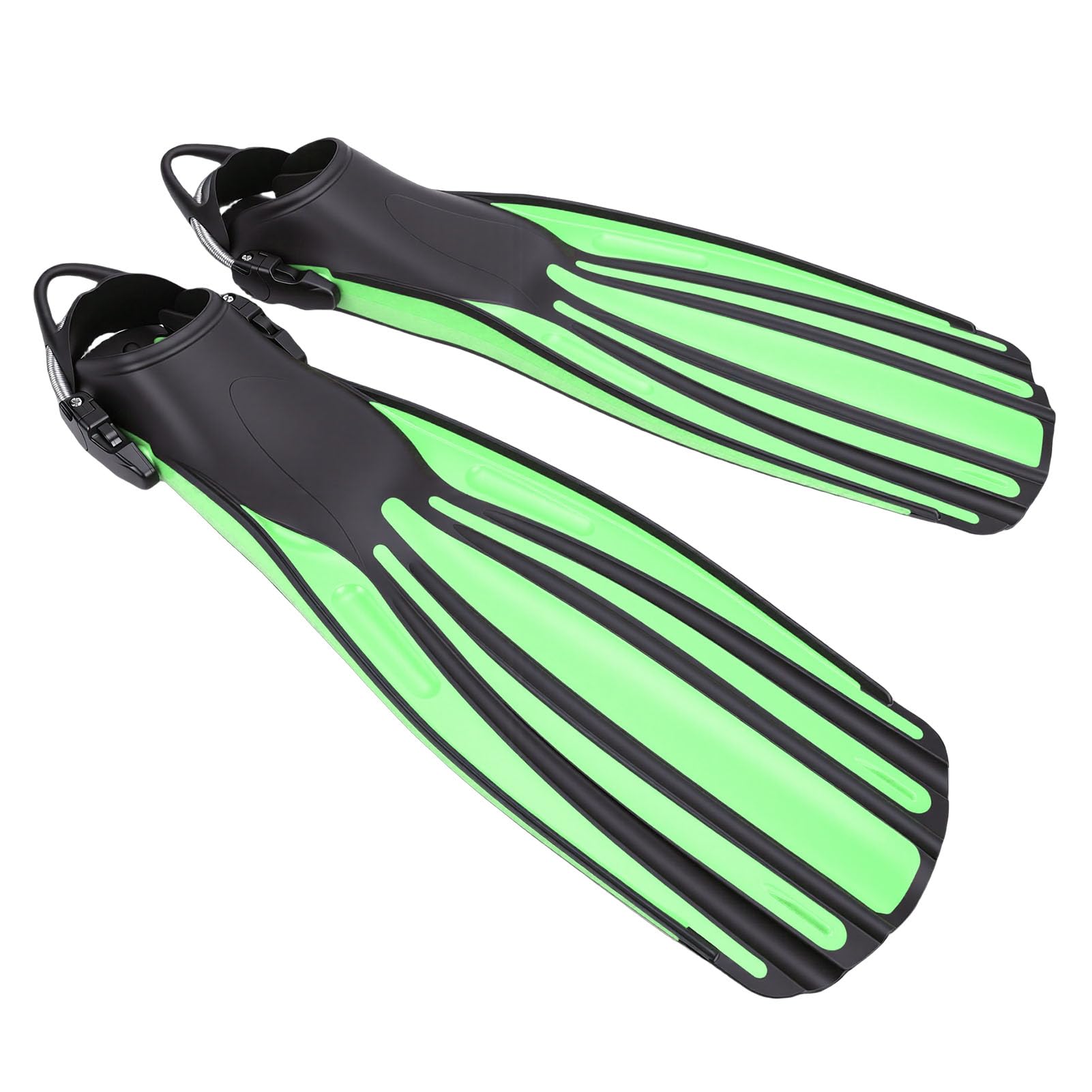 SUNGOOYUE Aletas de Buceo Ajustables Aletas de Snorkel de Natación de Buceo Profundo Profesionales Goma Termoplástica con Bolsillo Completo Ajustable para los Pies para