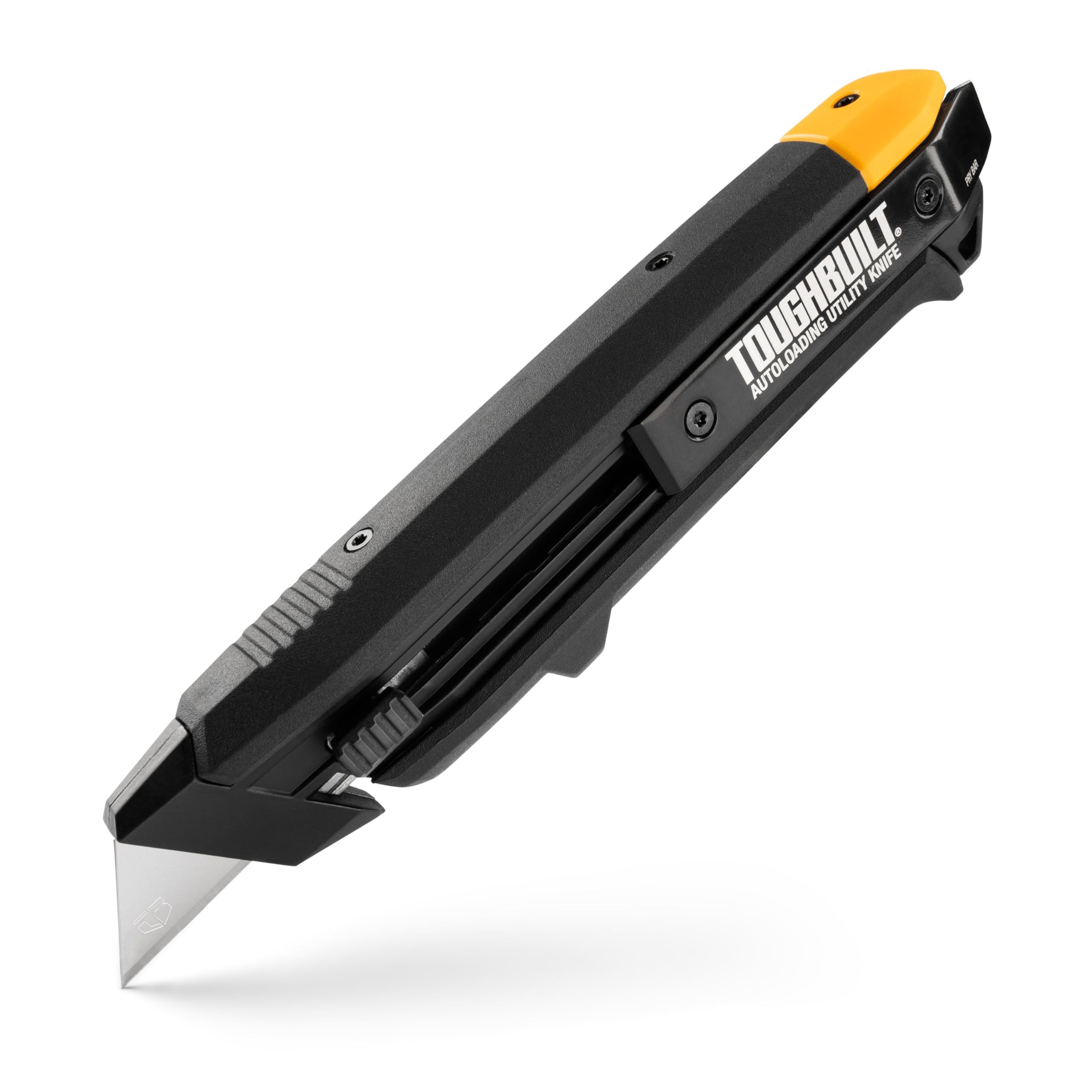 ToughBuilt – Autoloading Utility Knife, Heavy-Duty Retractable Knife with Built-In Blade Magazine, Quick-Change Mechanism, and All-Metal Construction (TB-H4-10-A)