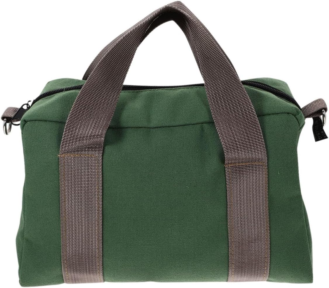 Ciieeo Canvas Tool Bag Organizer Large Capacity Handheld Pouch Garden Tool Case Sturdy 16-inch Green Storage Tote