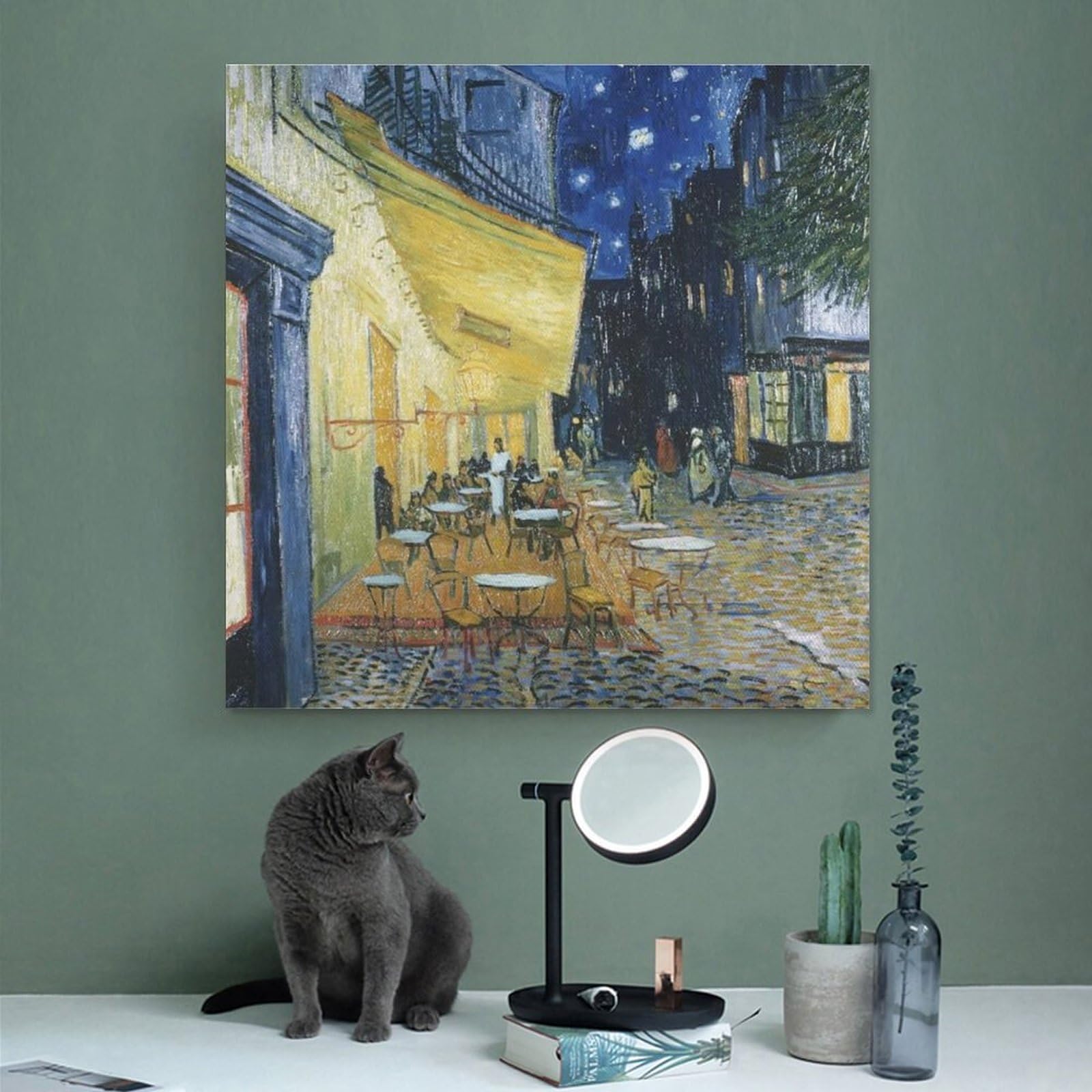 Amazon.co.jp: フィンセントファンゴッホ偉大な画家名作《夜のカフェ