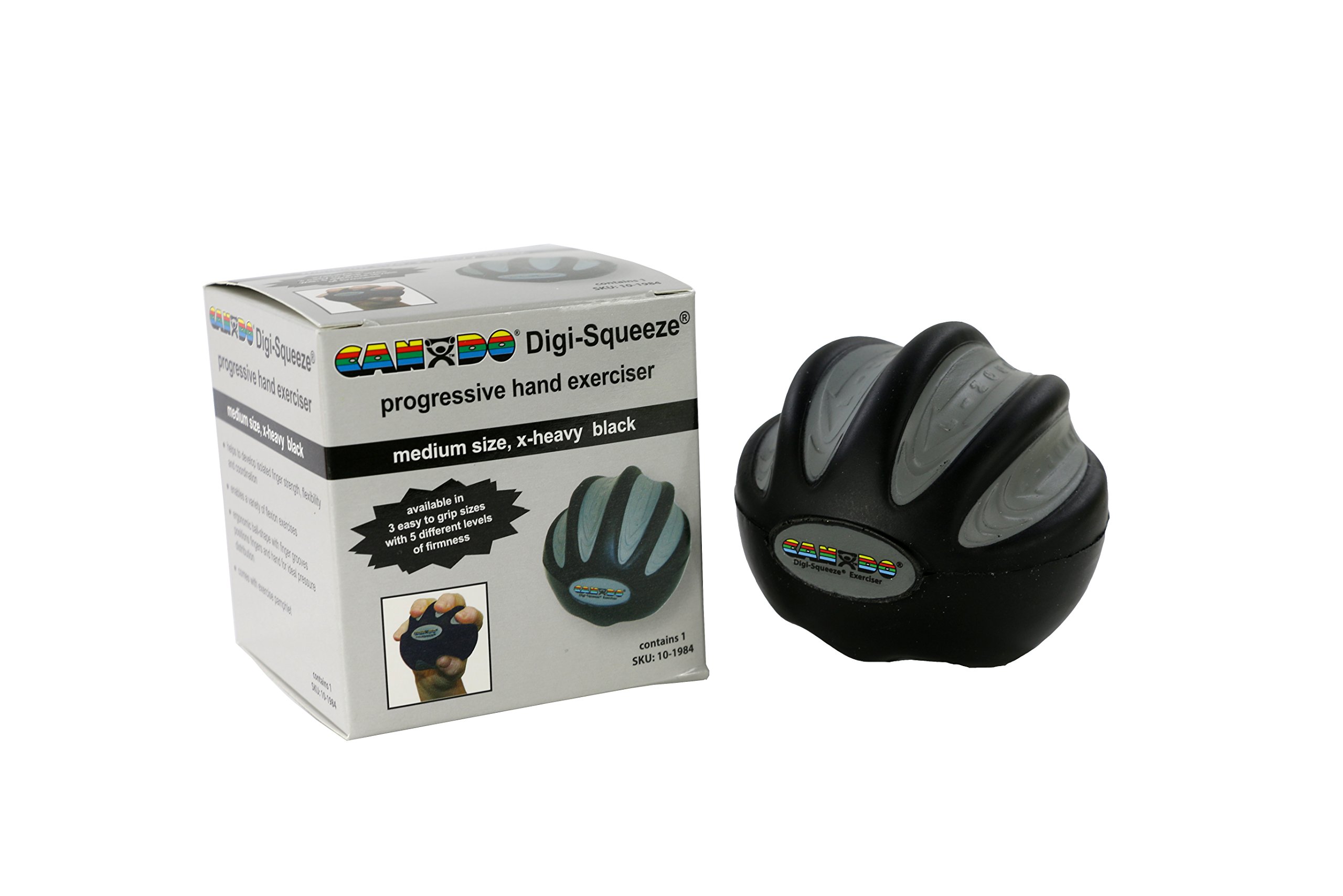 Digi-Squeeze hand Exerciser Medium - Black, x-firm by CanDo