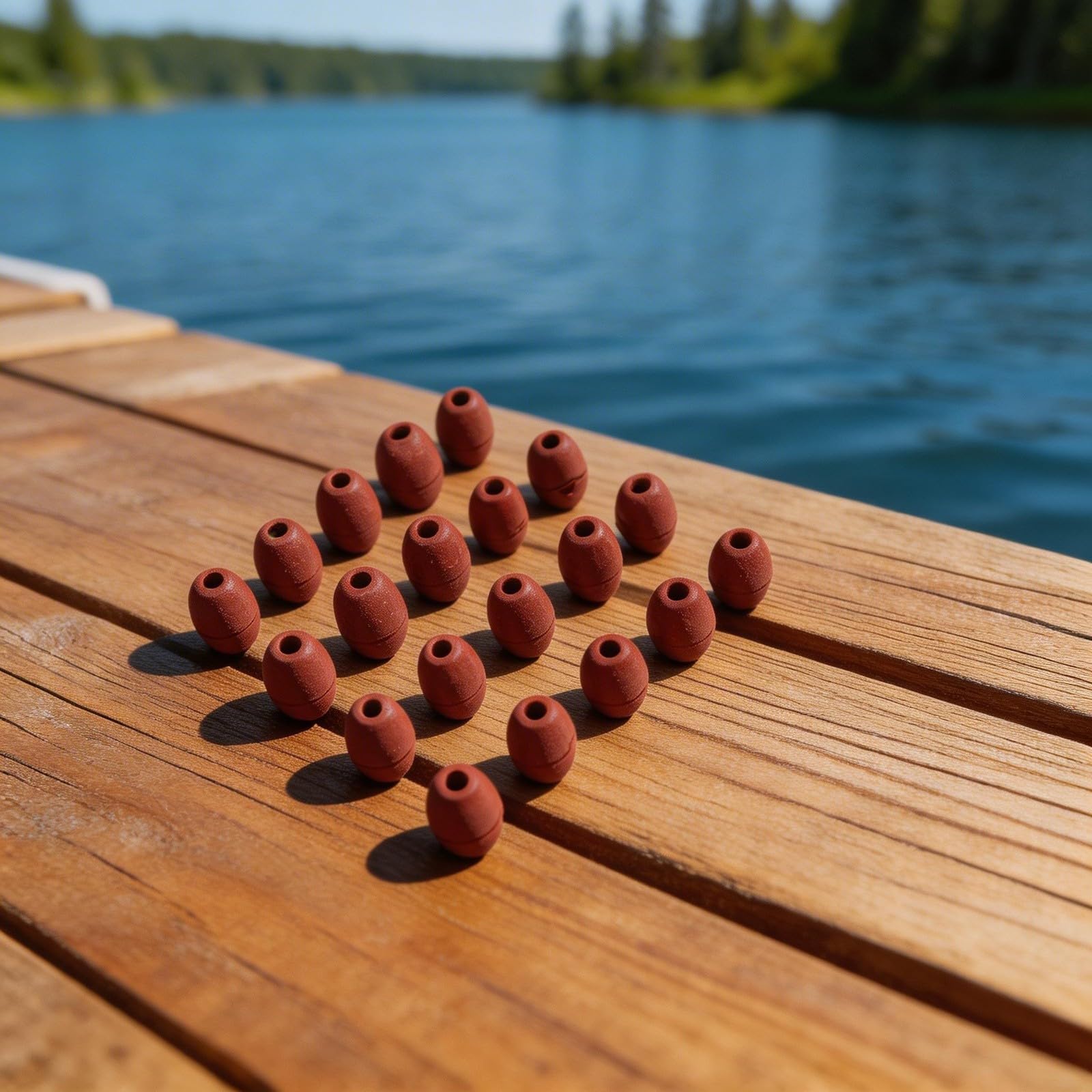 Boa galleggiante in corda 20 pezzi PVC pesca acque profonde foro 6mm alta galleggiabilità