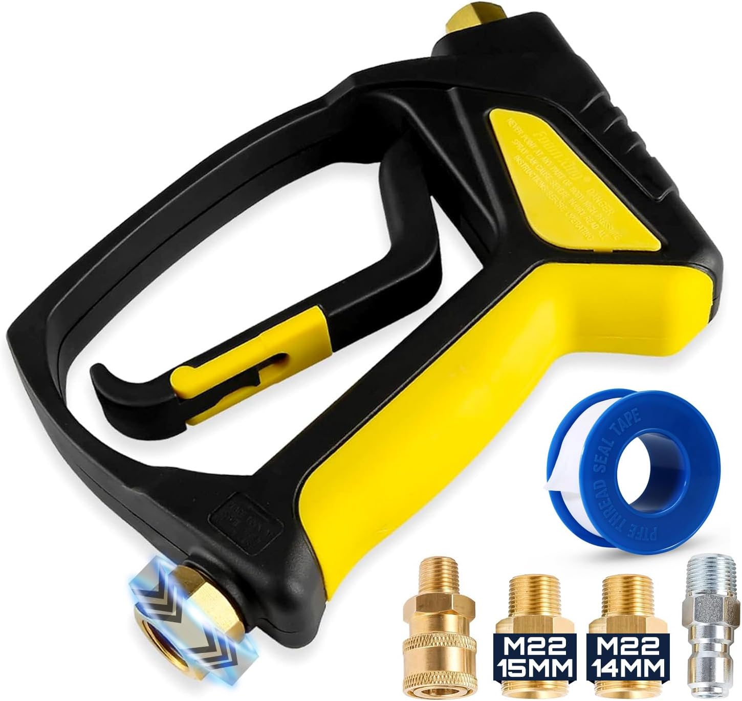 Foam King Foam Cannon for Pressure Washer, Car Wash Soap Sprayer with 1/4" Quick Connector, Wide-Neck Bottle, Adjustable Snow Foam Blaster for Auto Detailing, Trucks, Motorcycles & More