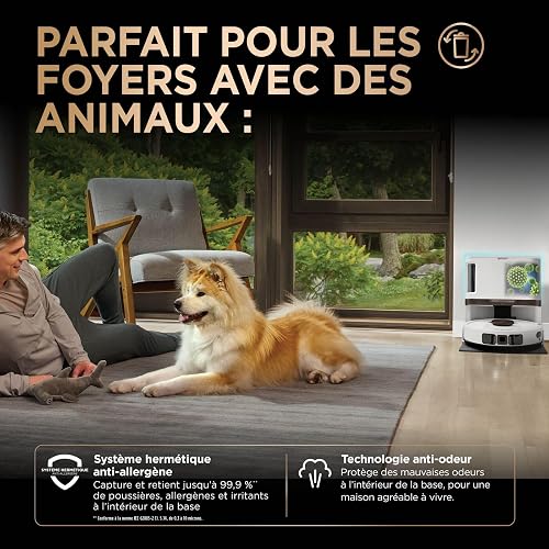 Shark PowerDetect Aspirateur Robot Laveur, Base autovideuse RV2800ZEEUWH - 13