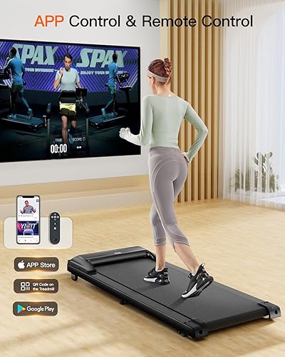 Miniatura 6 de UMAY Walking Pad, Under Desk Treadmills for HomeOffice, Portable Walking Treadmill with Remote Control, SPAX APP and LED Display, Installation-Free