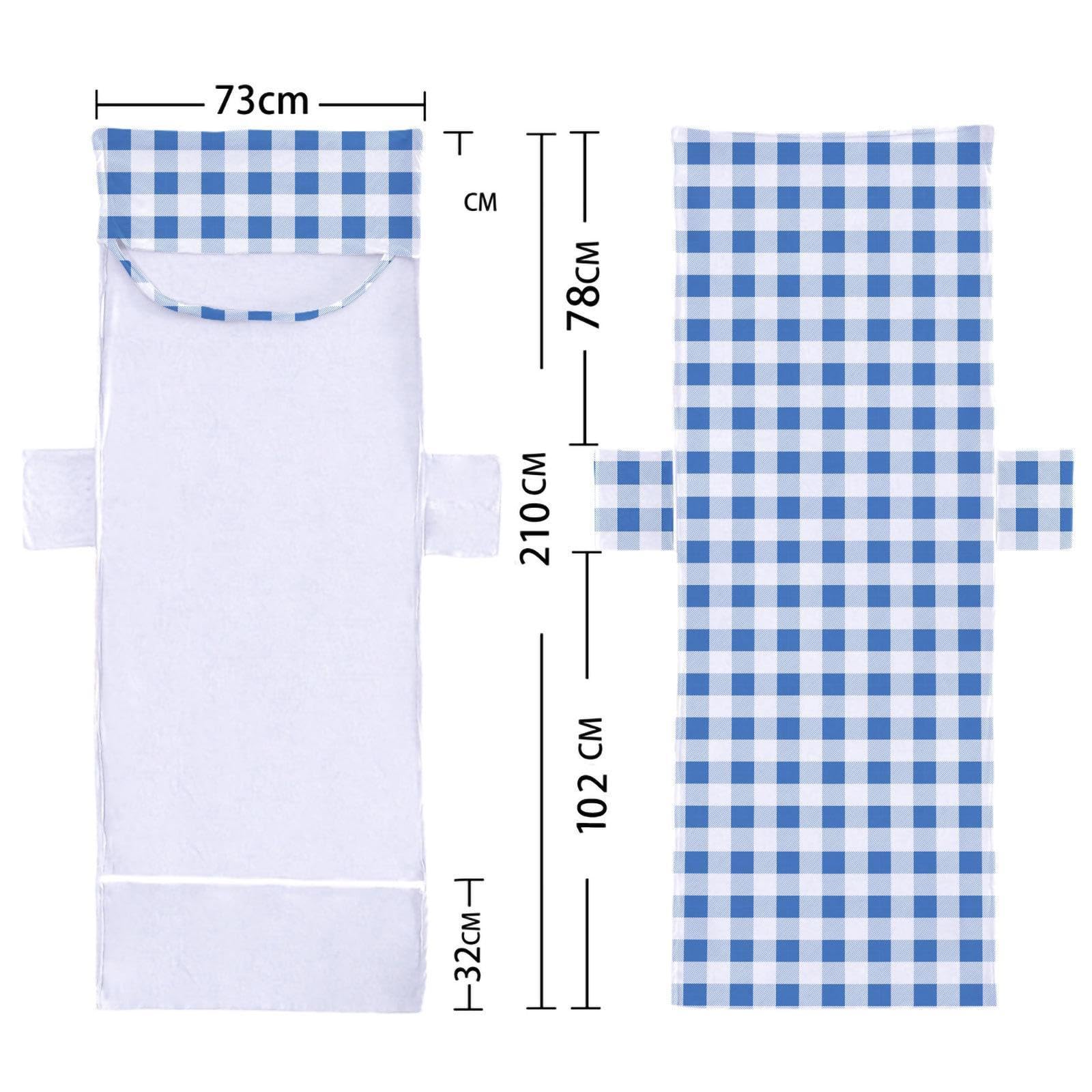 Baoblaze Beach Chair Cover Towel with Pockets Practical Microfiber Lounge Towel Cover for Outdoor Trips, Blue