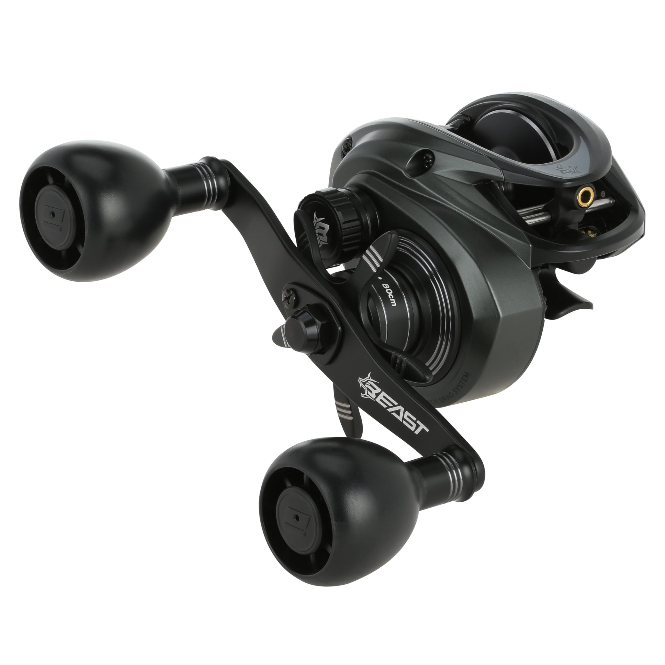 Abu Garcia Beast Low Profile Mulinello da casting | Mulinello da pesca per predatori in acqua dolce e salata | Rapporto di trasmissione 7,3:1 | Freno Power Stack in carbonio | Opzioni multiple