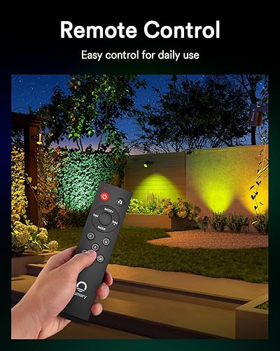 Miniatura 6 de Lumary Luces inteligentes de paisaje Pro de 500 lúmenes, paquete de 6 luces de paisaje que cambian de color, IP65 impermeables, 65 pies RGBAIWW de