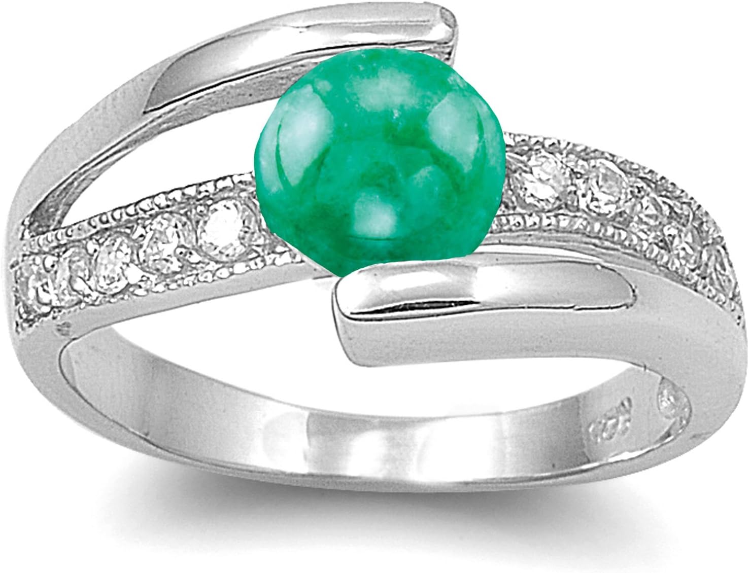 CHOOSE YOUR COLOR Sterling Silver Round Ring