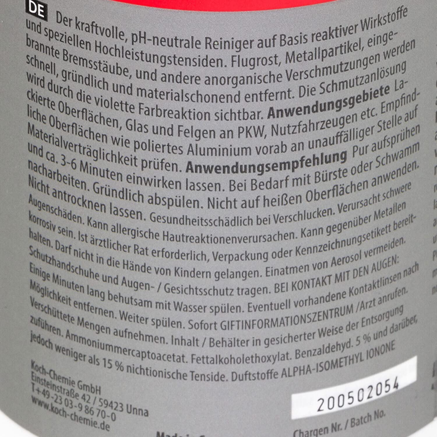 Rostentferner Reactive Rust Remover Koch Chemie 4 X 500 ml