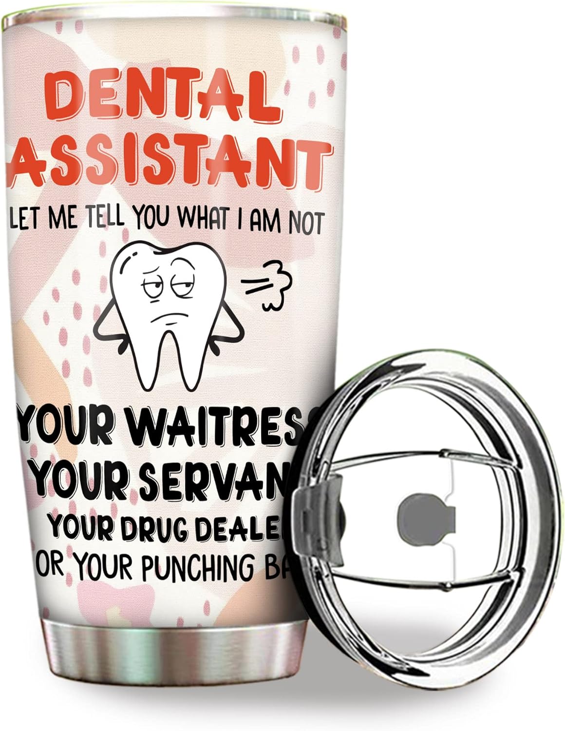 MEDROC Dental Assistant Tumbler Gifts Stainless Steel 20oz, Funny Dental Assistant