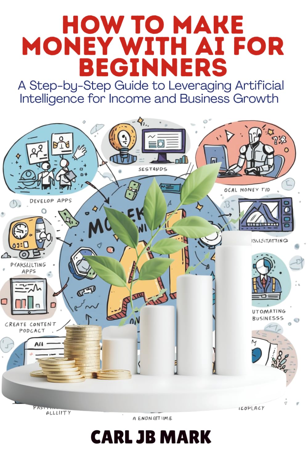 HOW TO MAKE MONEY WITH AI FOR BEGINNERS: A Step-by-Step Guide to Leveraging Artificial Intelligence for Income and Business Growth (The AI Wealth Blueprint Money-Making Mastery Series)