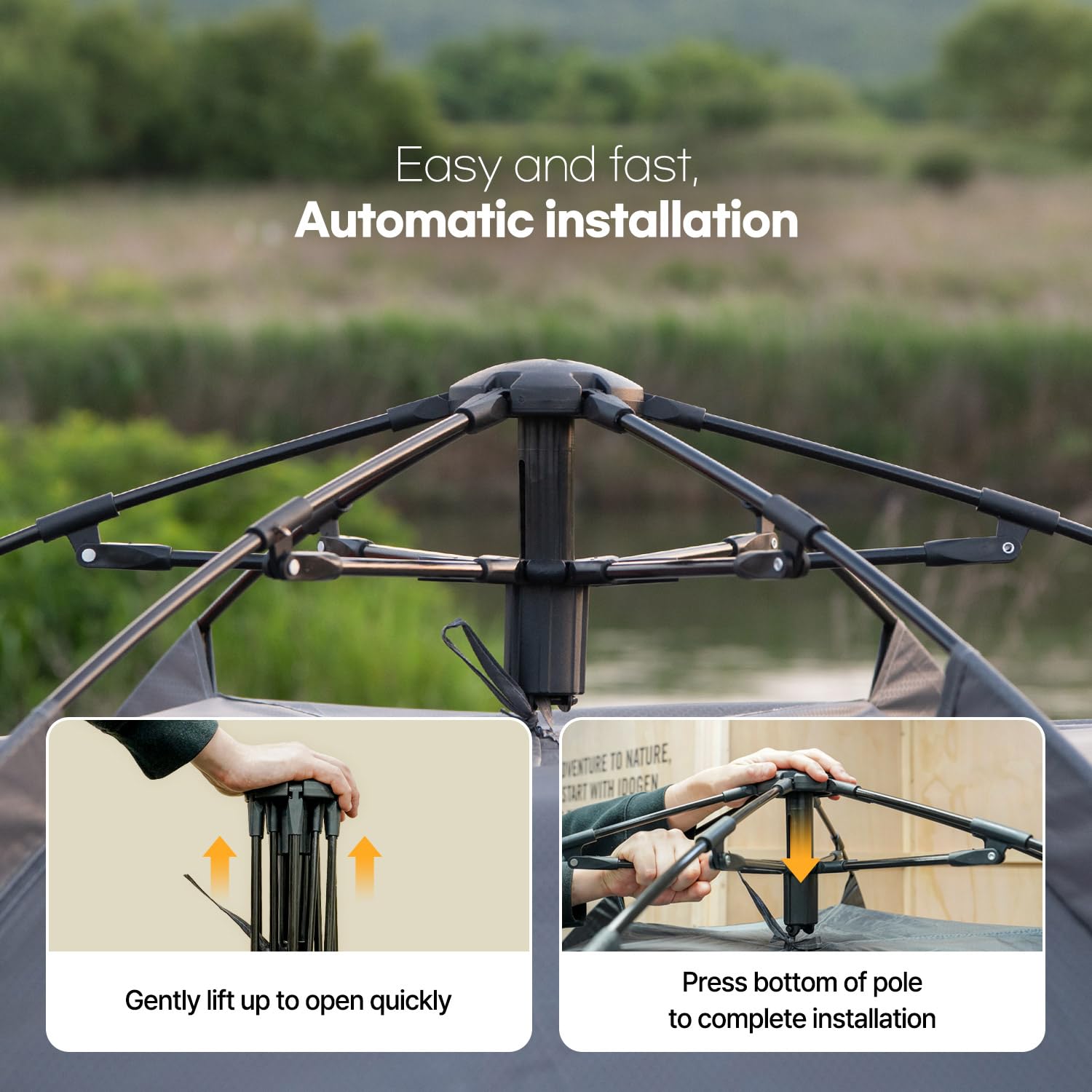 Amazon.com : IDOOGEN Instant Camping Tent for 4 Person,2 Mesh