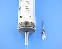 Vista 25 de 2 jeringas de cocina de 3.4 fl oz – Dispensador de pegamento de plástico de 100 cc con aguja, gran volumen para dispensar (3.4 fl oz-A)