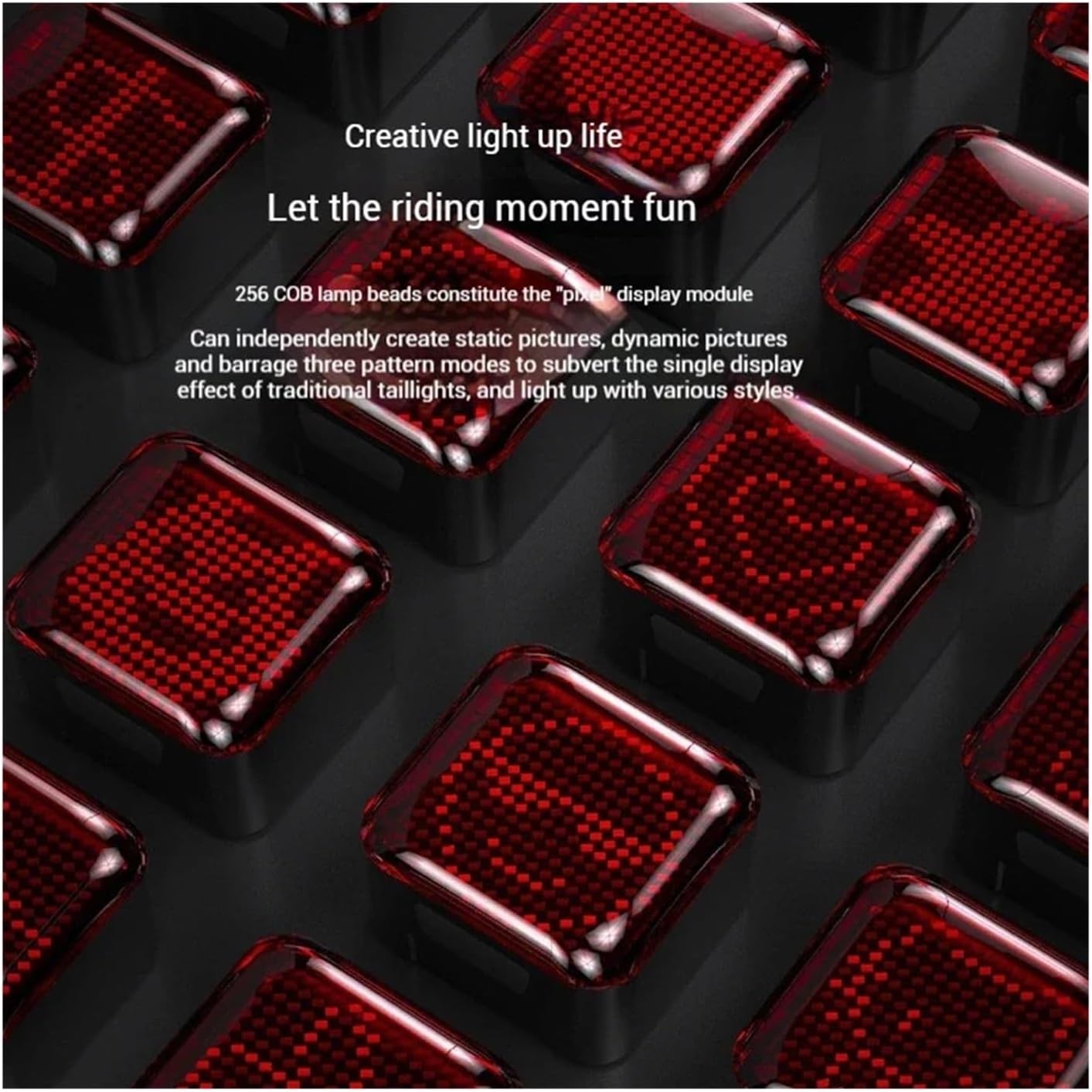 Bike Tail Light Bicycle Intelligent Brake Sensing Taillights Can DIY and Highlighted Warning Lights Mountain Road Bike Riding Equipment USB