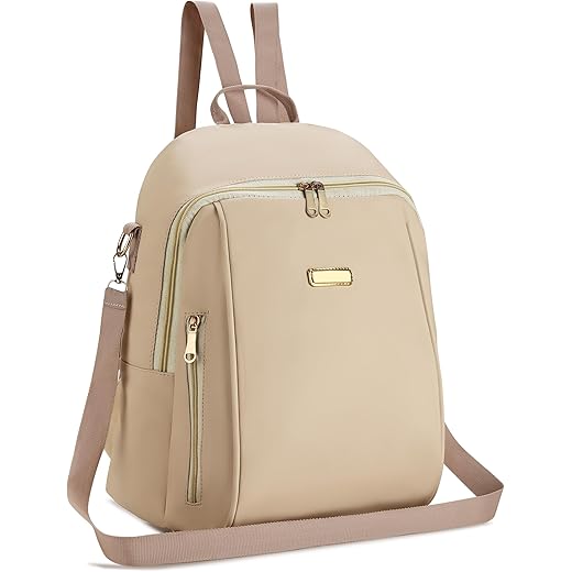 Artistic Oxford Antitheft Womens Mini Backpack Beige