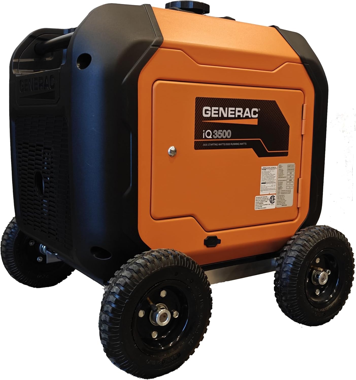 Newer Model Wheel Kit Cart for Generac iQ3500 with Puncture-Resistant Pneumatic Tires, Heavy Duty