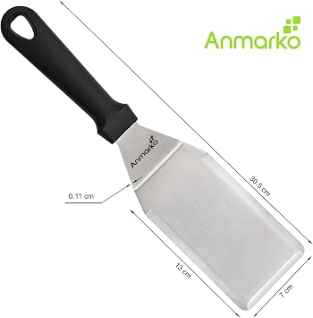 Spatula Turner Stainless Steel - Metal Spatula Set - Hibachi Spatula Great as BBQ Grill Accessories for Grill and Flat Top Griddle