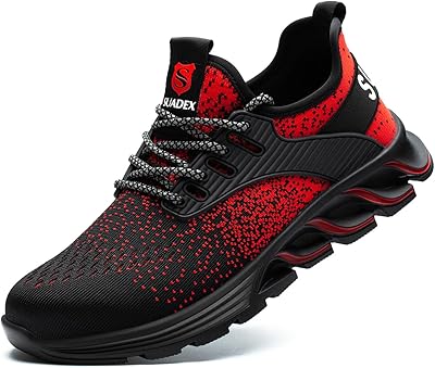 SUADEX Sicherheitsschuhe Arbeitsschuhe Herren Damen Leicht Stahlkappenschuhe Atmungsaktiv mit Stahlkappe 37-48 EU