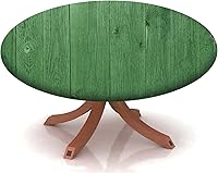 Vista 24 de Mantel redondo ajustable con patrón de chocolate, borde elástico, adecuado para catering y cocina, se puede limpiar para mesas redondas de 14 a 16