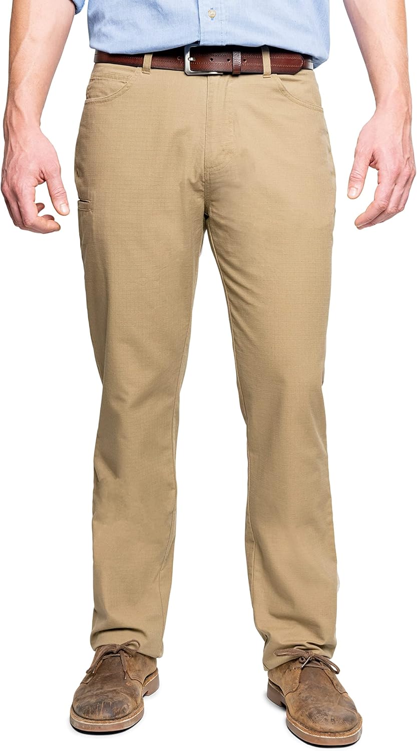 Insect Shield Men's Performance Ripstop Pants, Lightweight Breathable Hiking Pants with Built in Bug Protection