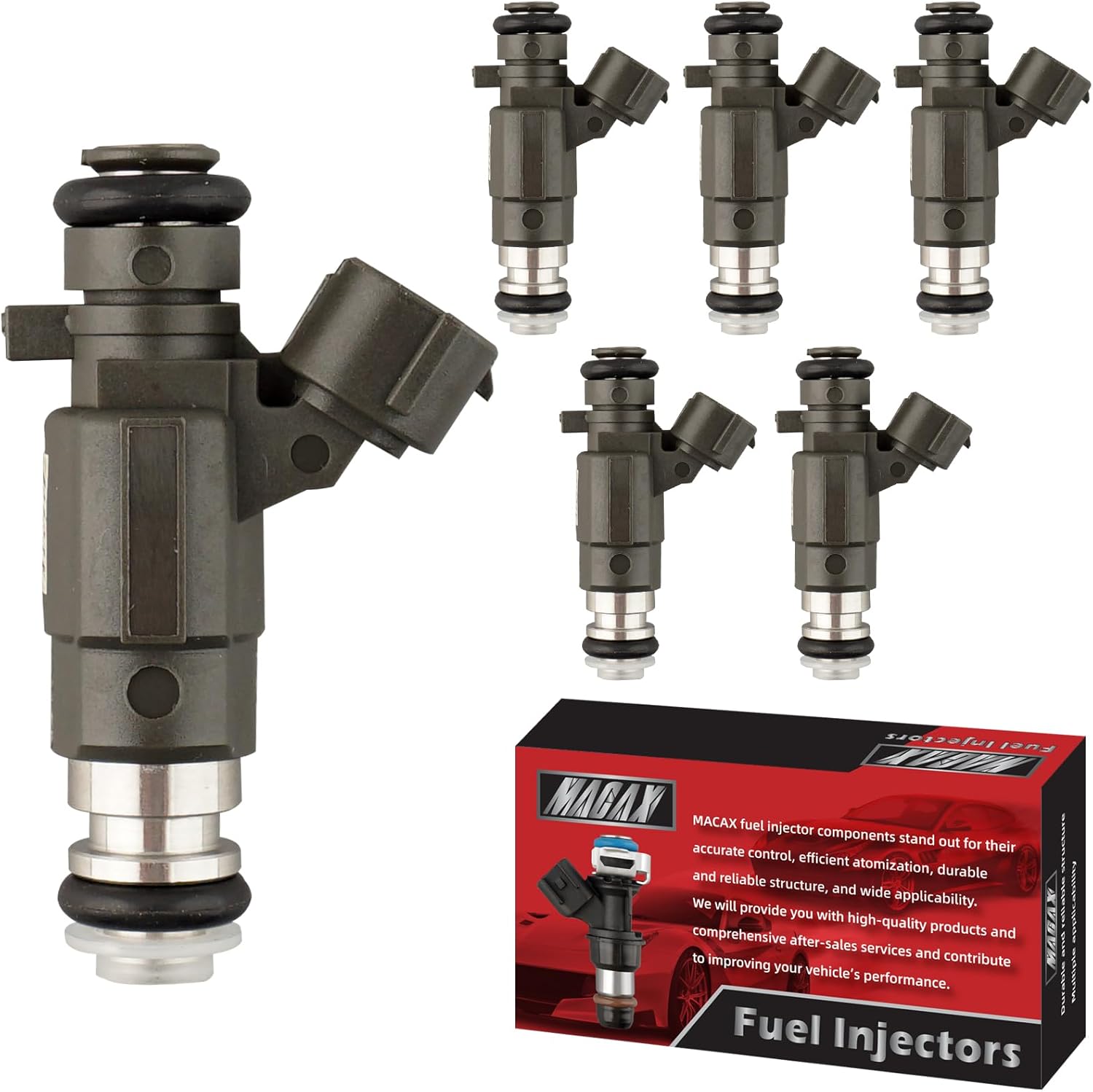 Set of 6 Fuel Injectors 166005L700 FJ653 Replacement Compatible with Infiniti G35 350Z Pathfinder QX4 Maxima 3.0L 3.5L - Replaces 84212240 FIJ0020 FBJC100