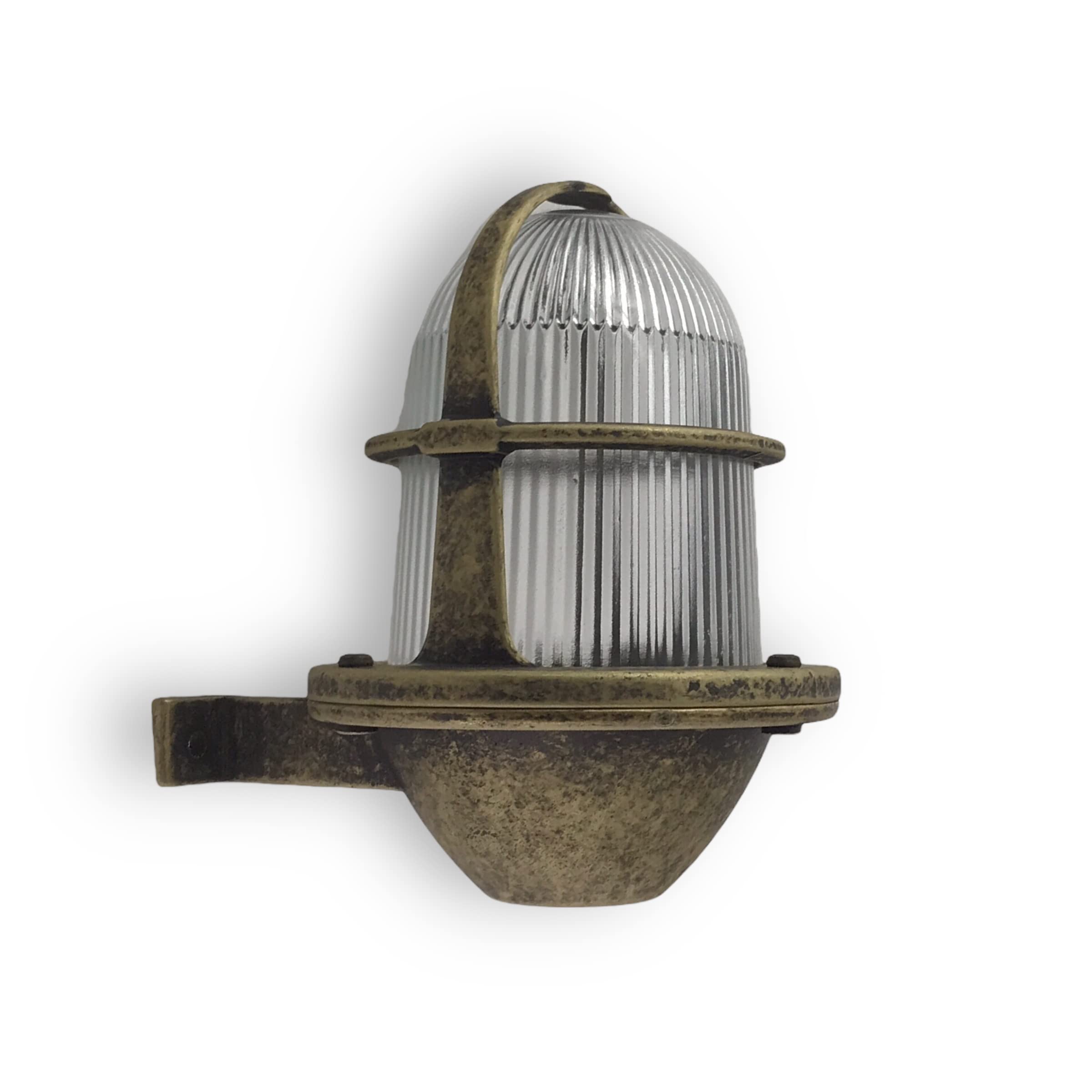 Mat Oxidation Lampada ad angolo in ottone massiccio pressofuso con rete a rete