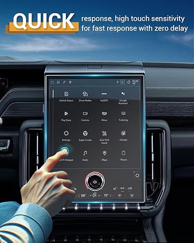 Miniatura 126 de Protector de pantalla para GMC Sierra 1500/2500HD/3500HD (AT4/AT4X/Denali/Denali Ultimate) Protector de pantalla táctil de 13.4 pulgadas y 12.3 Kit