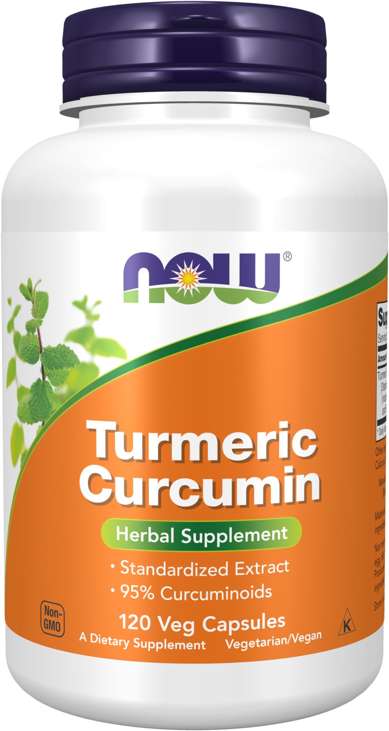 Supplements, Turmeric Curcumin, Derived from Turmeric Root Extract, Herbal Supplement, 120 Veg Capsules