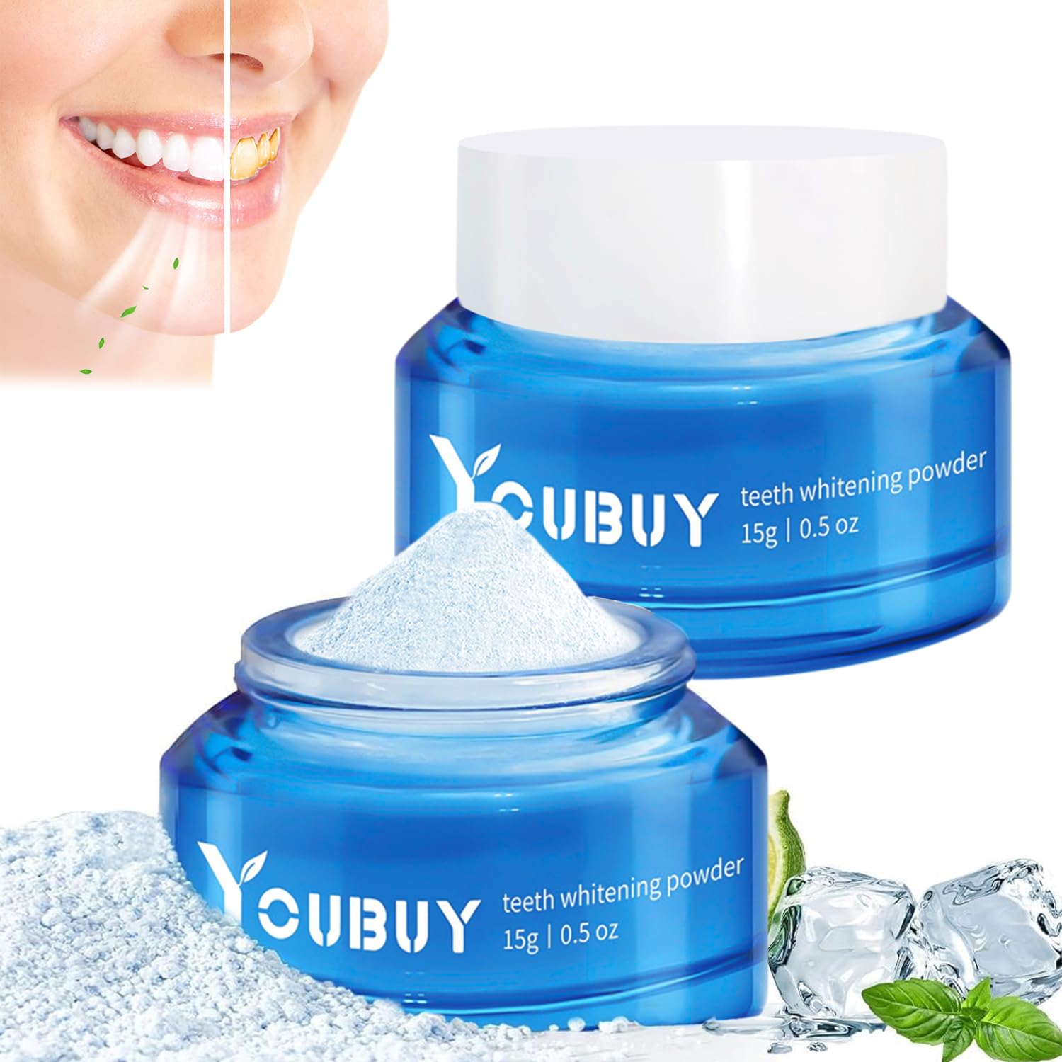 Teeth Whitening Powder Natural Teeth Whitener Teeth Whitening Powder Toothpaste Whitening Tooth Powder Instant Whitening Teeth Stain Removal